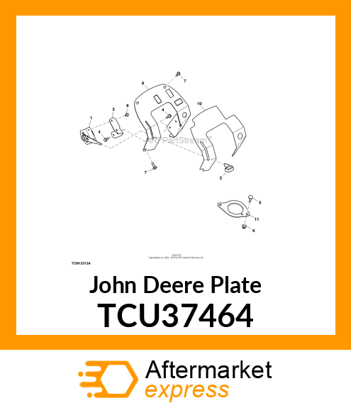 PLATE, DISPLAY MOUNTING TCU37464