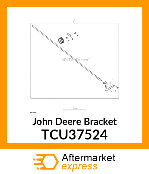 BRACKET, DEW WHIP HOLDER TCU37524