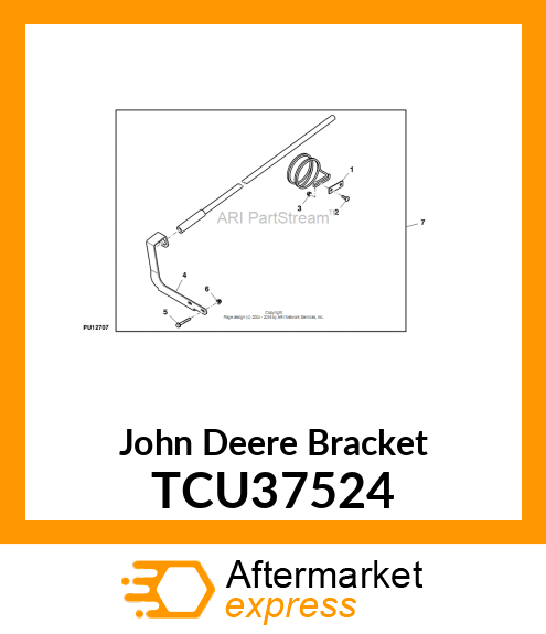 BRACKET, DEW WHIP HOLDER TCU37524