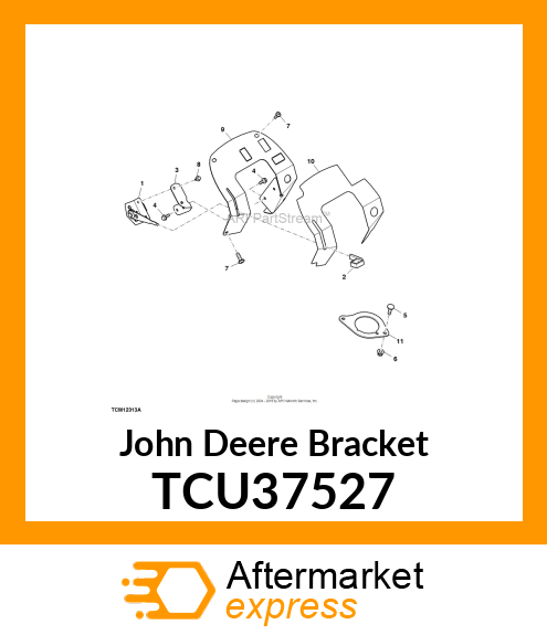 BRACKET, THROTTLE LEVER MTG TCU37527