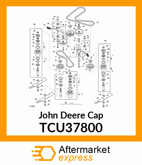 PULLEY, DUST CAP TCU37800