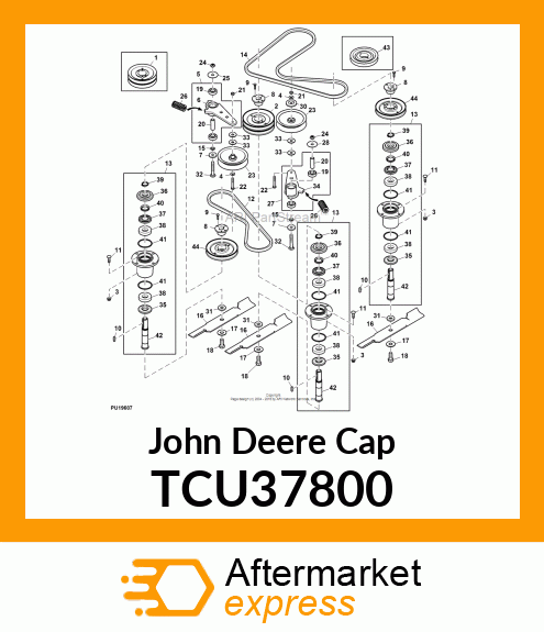 PULLEY, DUST CAP TCU37800