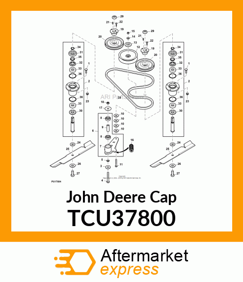 PULLEY, DUST CAP TCU37800