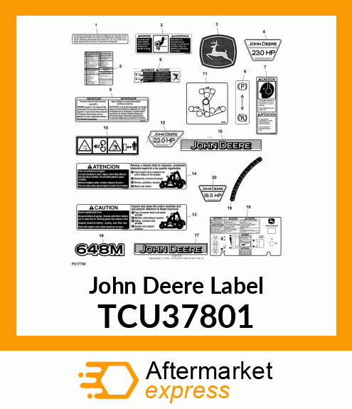 LABEL, CLEANOUT TCU37801