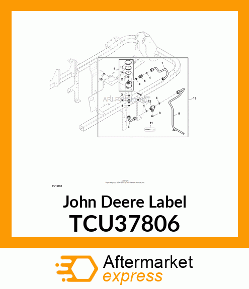 LABEL, WEIGHT TRANSFER VALVE TCU37806