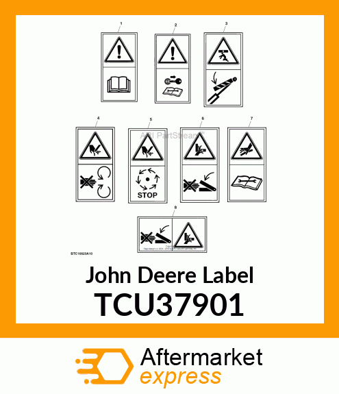 LABEL, SAFETY, SHIELD , NO TEXT TCU37901