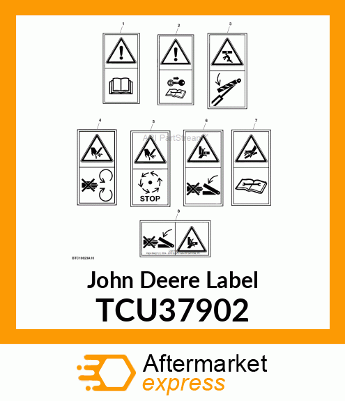 LABEL, SAFETY, CUT, NO TEXT TCU37902