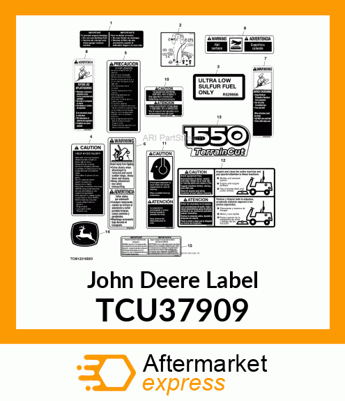 DECAL, 1550 TERRAINCUT TCU37909