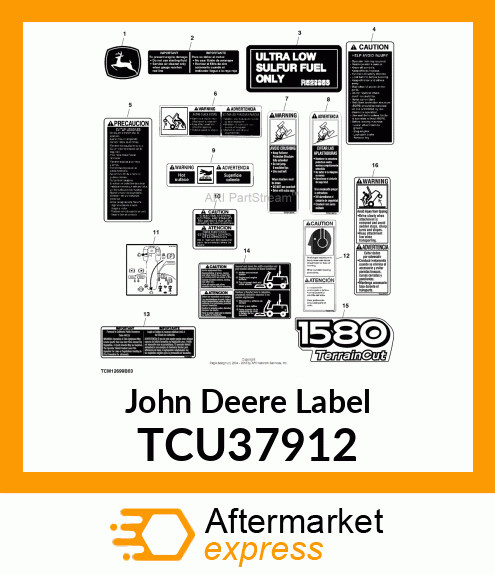 DECAL, 1580 TERRAINCUT TCU37912