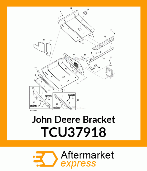 BRACKET, SEAT SUPPORT TCU37918