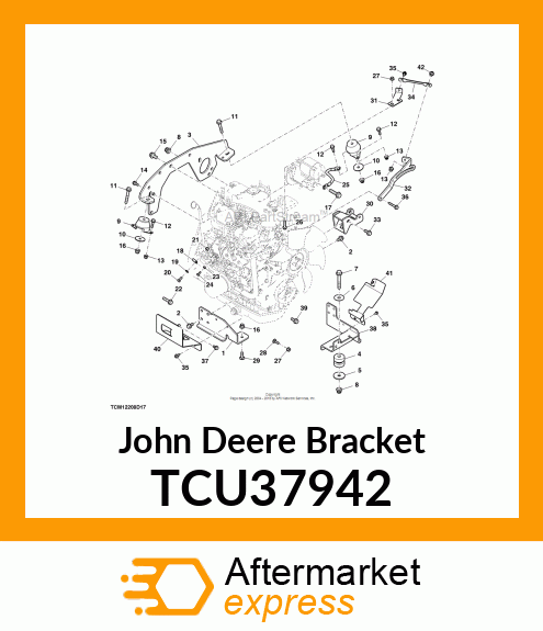 BRACKET, ENGINE MOUNT, LH TCU37942