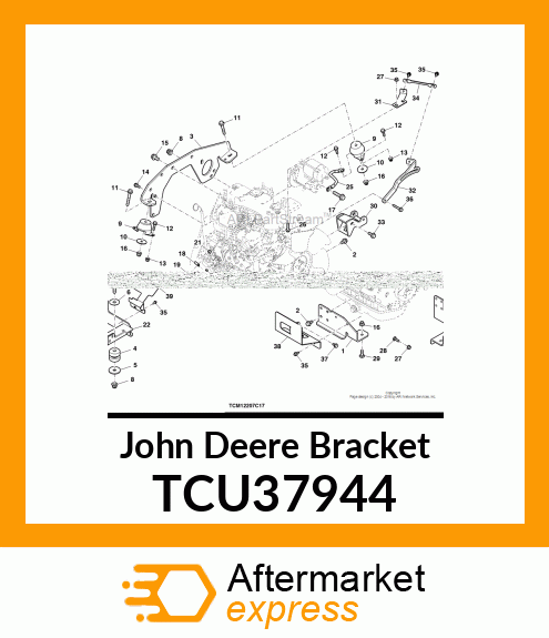 BRACKET, ENGINE MOUNT, LH TCU37944