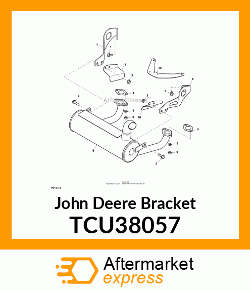 BRACKET, HEADER HEAT SHIELD TCU38057