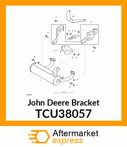 BRACKET, HEADER HEAT SHIELD TCU38057