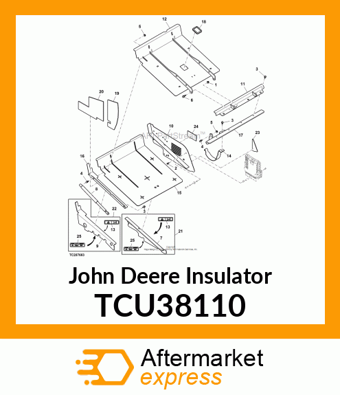 INSULATION, ECU MOUNTING PANEL TCU38110