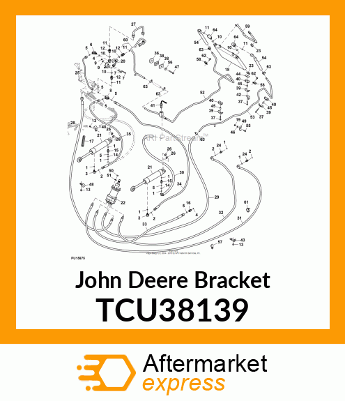 BRACKET, OIL COOLER SUPPORT TCU38139