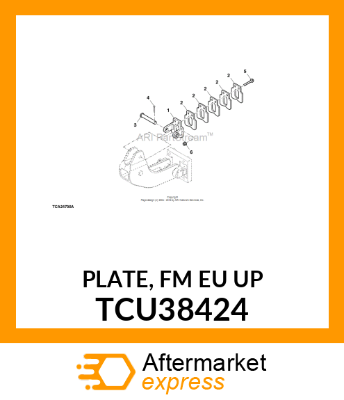 PLATE, FM EU UP TCU38424