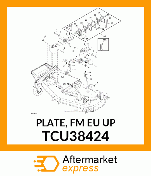 PLATE, FM EU UP TCU38424