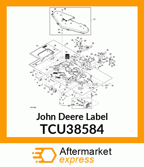 LABEL, CE (FM) 72SD TCU38584