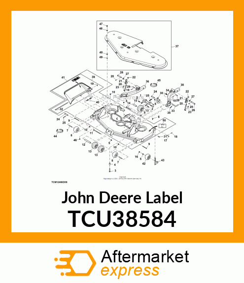 LABEL, CE (FM) 72SD TCU38584