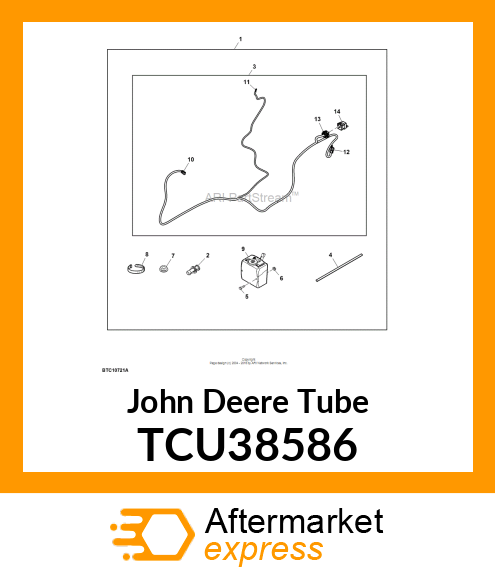 TUBING, WINDSHIELD WASHER BOTTLE TCU38586