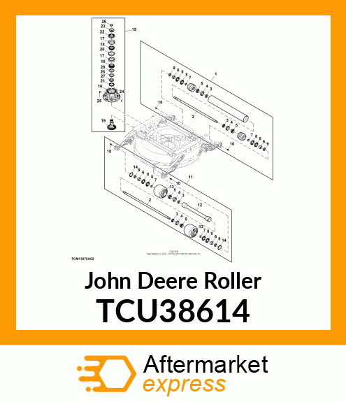 ROLLER, FRONT GAGE IRS TCU38614