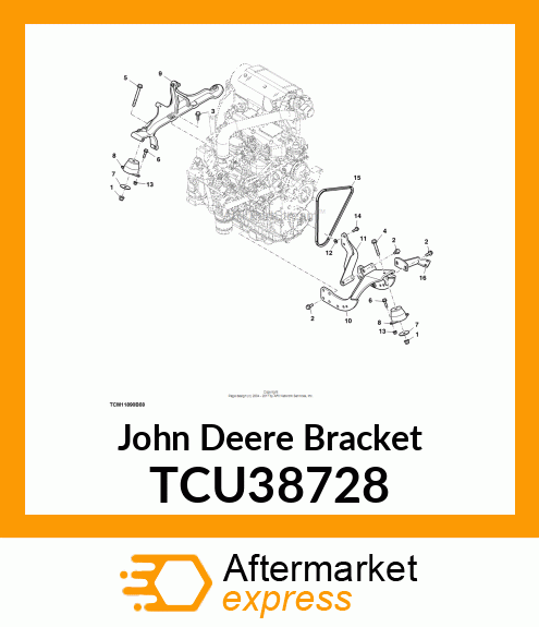 BRACKET, EXHAUST TCU38728