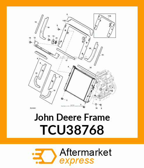 FRAME, RADIATOR MOUNT TCU38768