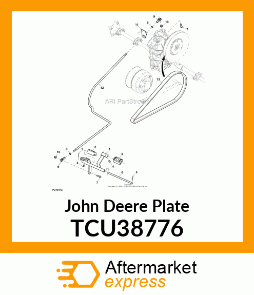 PLATE, SHIFT LINKAGE GUIDE 1200A TCU38776