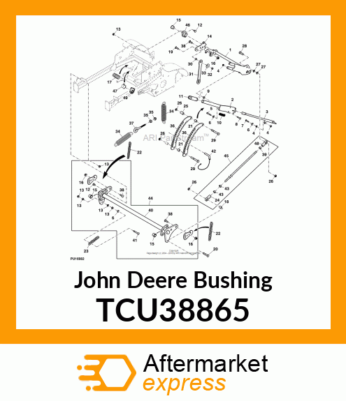 BUSHING FLANGED, SPLIT. 1.0 ID TCU38865