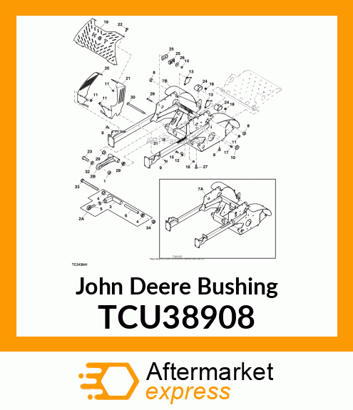 BUSHING, FLANGED TCU38908