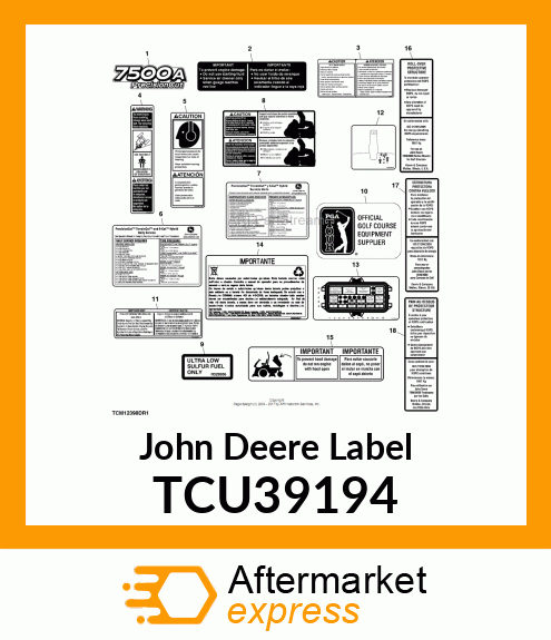 LABEL, PERIODIC SERVICE (ENGLISH) TCU39194