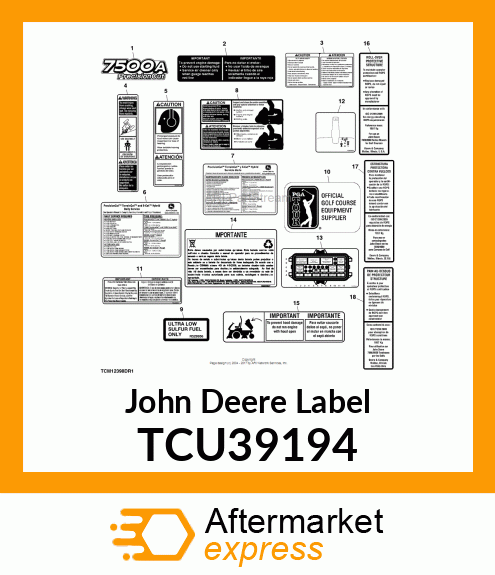 LABEL, PERIODIC SERVICE (ENGLISH) TCU39194