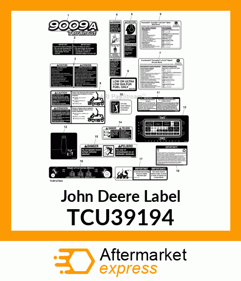 LABEL, PERIODIC SERVICE (ENGLISH) TCU39194