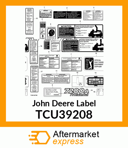 LABEL, HEARING PROTECTION (ENG/SP) TCU39208