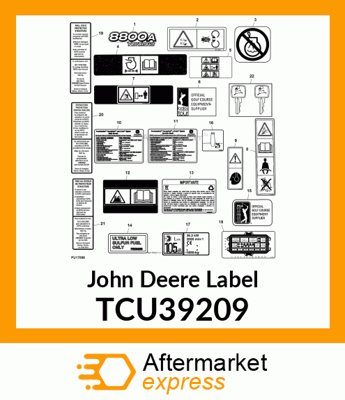 LABEL, HEARING PROTECTION, CE TCU39209