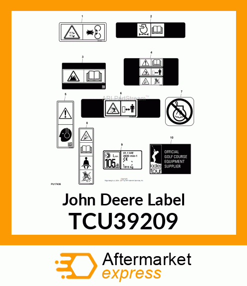 LABEL, HEARING PROTECTION, CE TCU39209