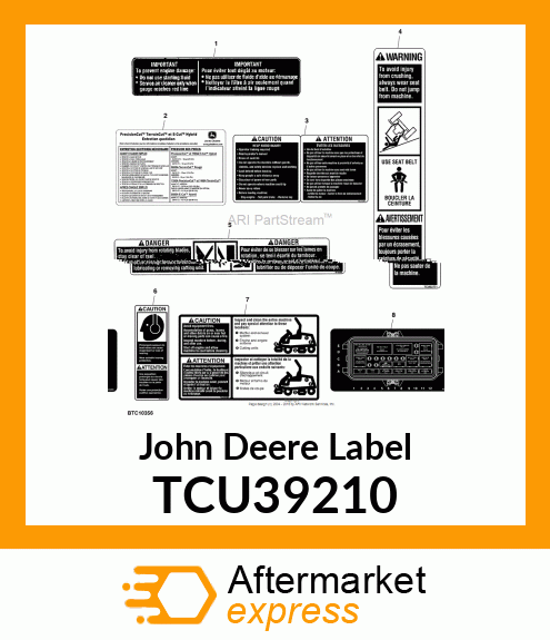 LABEL, HEARING PROTECTION (ENG/FR) TCU39210