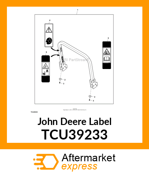 LABEL, WARNING (EXPORT) TCU39233