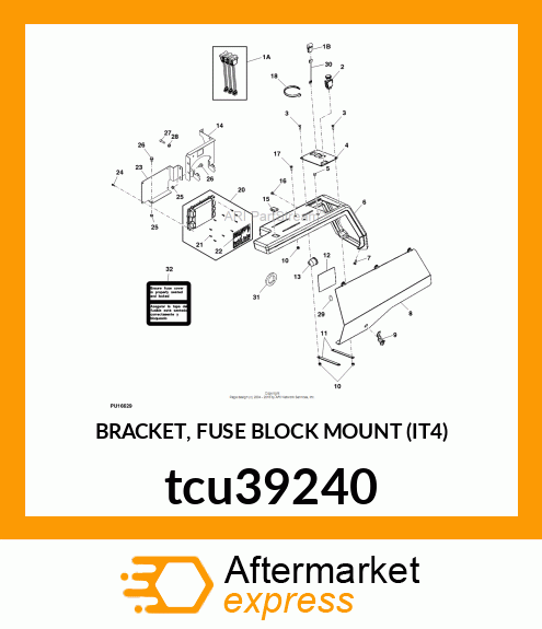 BRACKET, FUSE BLOCK MOUNT (IT4) tcu39240