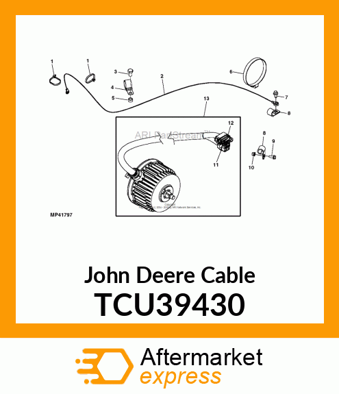 CABLE, REEL MOTOR TETHER TCU39430