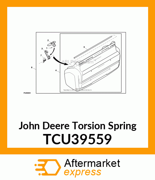 TORSION SPRING (LATCH) TCU39559