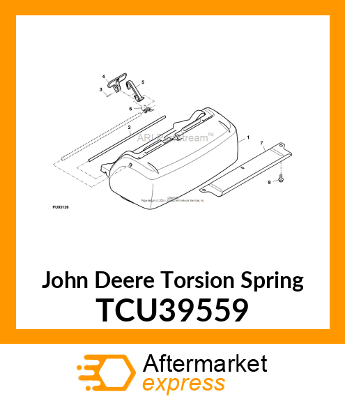 TORSION SPRING (LATCH) TCU39559