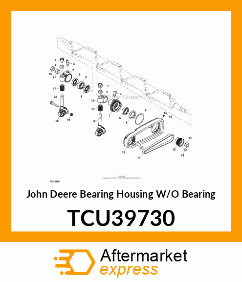 BEARING HOUSING W/O BEARING, BELT TCU39730