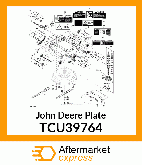 PLATE, HEIGHT OF CUT INDICATOR TCU39764