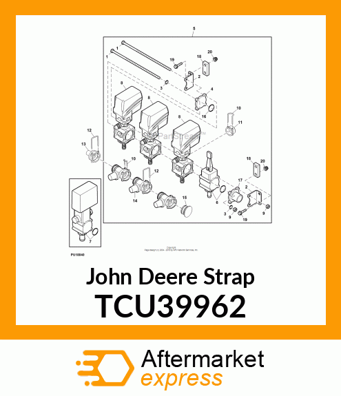 STRAP, VALVE BLOCK SPACER TCU39962