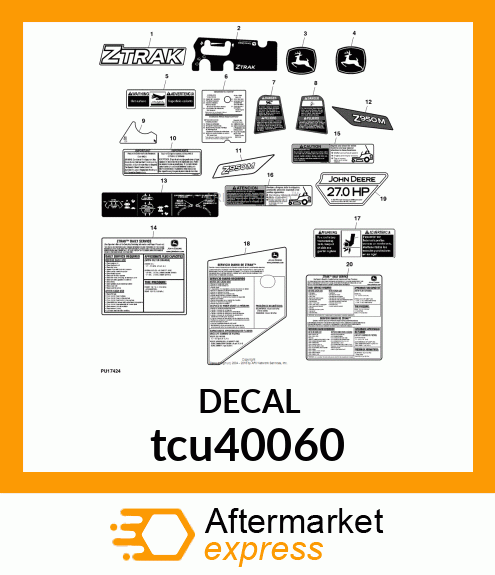 LABEL, CONSOLE TCU40060