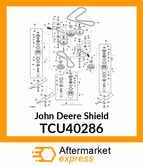 SHIELD, SPINDLE TOP TCU40286