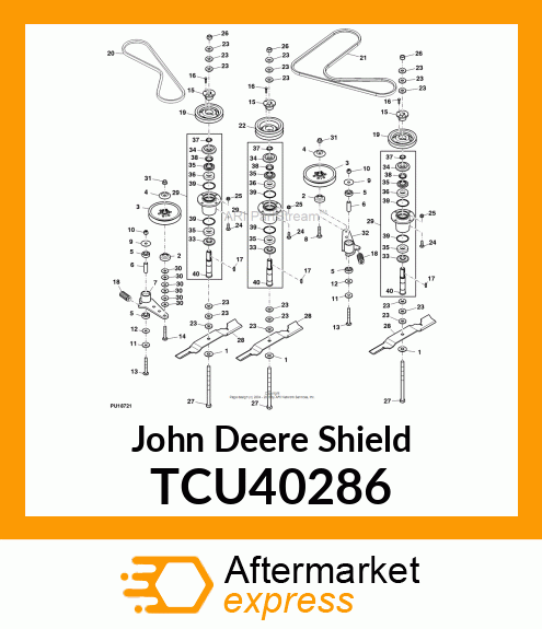 SHIELD, SPINDLE TOP TCU40286