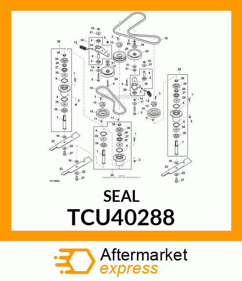 SEAL, SPINDLE V TCU40288